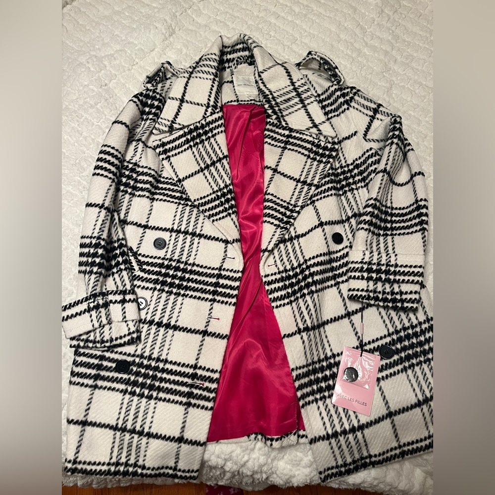 Lulus plaid coat
